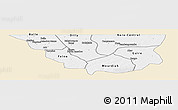 Classic Style Panoramic Map of Nara, single color outside