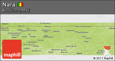Physical Panoramic Map of Nara