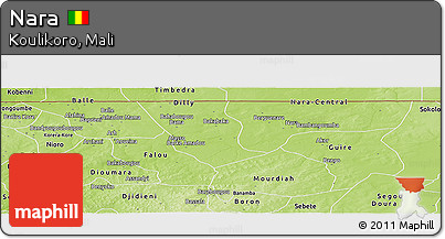 Physical Panoramic Map of Nara