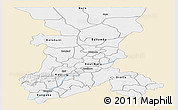 Classic Style Panoramic Map of Koulikoro, single color outside