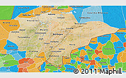 Satellite 3D Map of Mopti, political outside