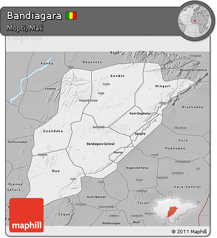 Gray 3D Map of Bandiagara