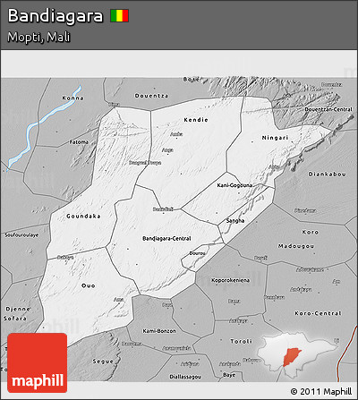 Gray 3D Map of Bandiagara