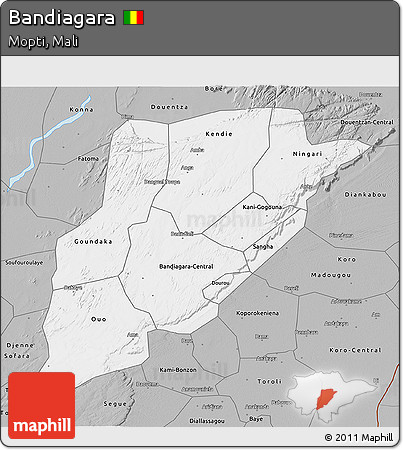 Gray 3D Map of Bandiagara