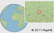Savanna Style Location Map of Dourou