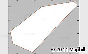 Gray Simple Map of Dourou, cropped outside