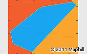 Political Simple Map of Dourou