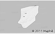 Gray 3D Map of Kendie, single color outside