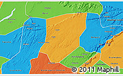 Political 3D Map of Kendie