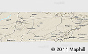 Shaded Relief Panoramic Map of Kendie