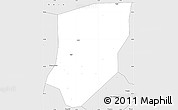 Silver Style Simple Map of Kendie