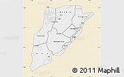 Classic Style Map of Bandiagara, single color outside