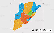 Political Map of Bandiagara, cropped outside