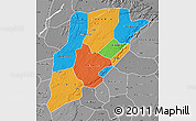 Political Map of Bandiagara, desaturated