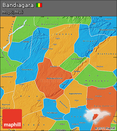 Political Map of Bandiagara