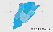 Political Shades Map of Bandiagara, cropped outside