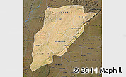 Satellite Map of Bandiagara, darken