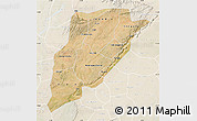 Satellite Map of Bandiagara, lighten