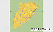 Savanna Style Map of Bandiagara, single color outside