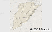 Shaded Relief Map of Bandiagara, lighten