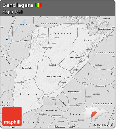 Silver Style Map of Bandiagara