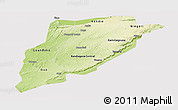 Physical Panoramic Map of Bandiagara, cropped outside