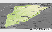 Physical Panoramic Map of Bandiagara, darken, desaturated