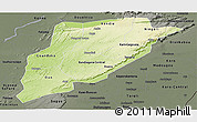 Physical Panoramic Map of Bandiagara, darken, semi-desaturated