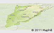 Physical Panoramic Map of Bandiagara, lighten