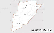 Classic Style Simple Map of Bandiagara, cropped outside
