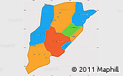 Political Simple Map of Bandiagara, cropped outside