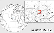 Blank Location Map of Bankass-Central, highlighted parent region