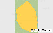 Savanna Style Simple Map of Bankass-Central, single color outside