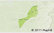 Physical 3D Map of Sofara, lighten