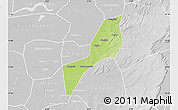 Physical Map of Sofara, lighten, desaturated