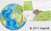 Physical Location Map of Bore, highlighted country, highlighted grandparent region