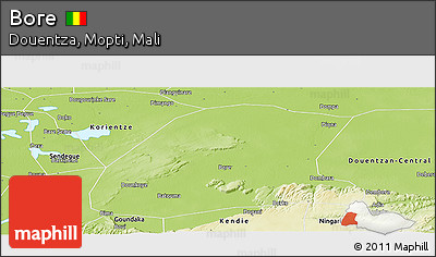 Physical Panoramic Map of Bore