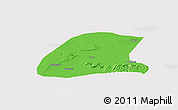 Political Panoramic Map of Bore, cropped outside