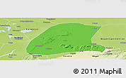 Political Panoramic Map of Bore, physical outside