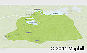 Physical 3D Map of NGouma, lighten