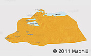 Political 3D Map of NGouma, cropped outside