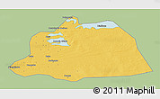 Savanna Style 3D Map of NGouma, single color outside