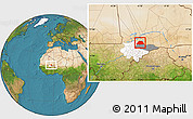Satellite Location Map of NGouma, highlighted parent region, highlighted grandparent region