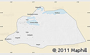 Classic Style Map of NGouma, single color outside