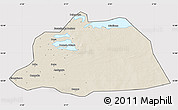 Shaded Relief Map of NGouma, cropped outside