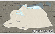 Shaded Relief Map of NGouma, darken