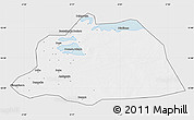 Silver Style Map of NGouma, single color outside