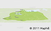 Physical Panoramic Map of NGouma, lighten