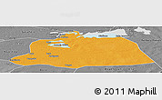 Political Panoramic Map of NGouma, desaturated