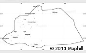 Blank Simple Map of NGouma, cropped outside